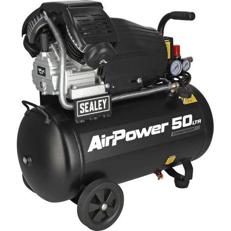 Sealey SAC5030VA 50L V-Twin Direct Drive Air Compressor 3hp