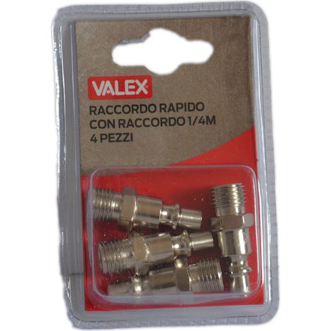 Valex SET 4 RACCORDI RAPIDI ATTACCO BAIONETTA (1/4)