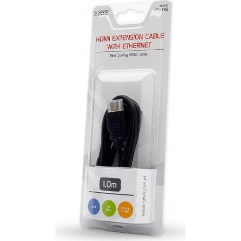 Savio cavo di prolunga hdmi 1m cl-132 (1/2)