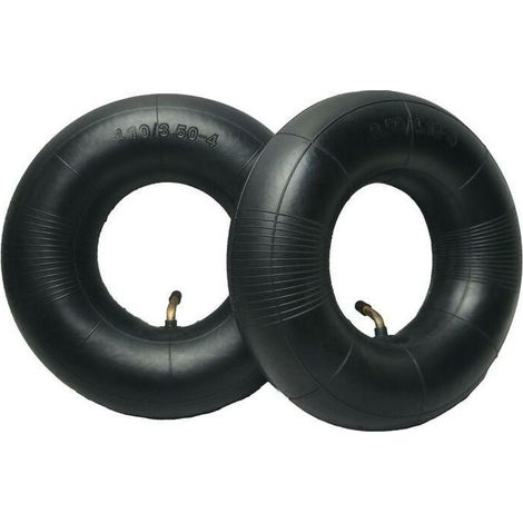 2Pcs Inner Tube - 4.10/3.50-4 - With Valve Stem - For Wheelbarrow Lawn Mower Stroller Generator Garden Cart (1/5)