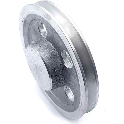 Poulie trapézoïdale aluminium moyeu plein SPZ125/1ALU