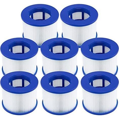 Filtre Spa a Visser, Cartouche filtrante pour Clever Spa,Filtre 75 x 100 mm,Cartouche filtrante pour Spa, 8pcs (1/4)