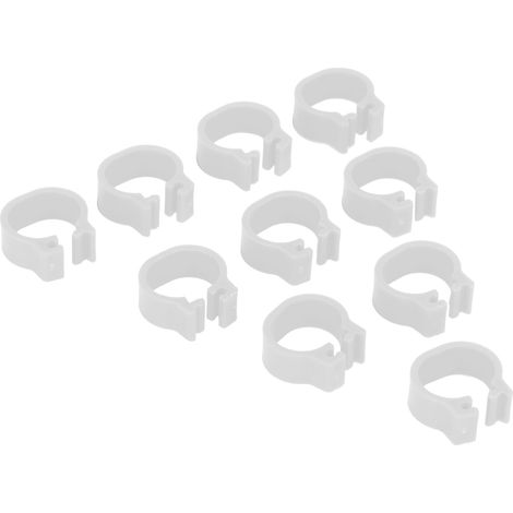 Anelli per zampe di uccelli da 12 mm, numerati da 001 a 100, anelli apribili, anelli di identificazione per piccioni viaggiatori e pollame, accessori per uccelli, anelli contrassegnati, bianchi