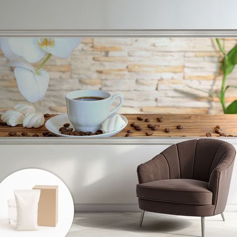 Papier peint intissé classique moderne pour salon et chambre à coucher Décoration rapide avec colle Détente florale 250x104 cm (1/5)