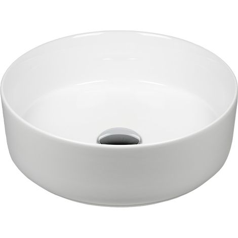 Waschbecken Keramik Rund Ø 36 cm Waschbecken Komplettset (1/4)