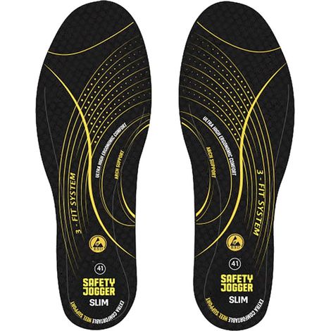 Semelles intérieures antibactériens thermiques flexibles ESD SJ3FIT Safety Jogger S (1/2)