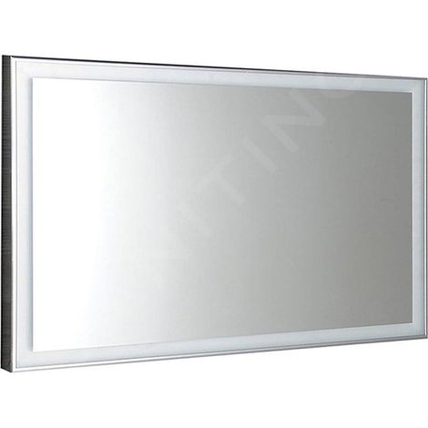 Miroir LUMINAR avec éclairage LED dans cadre 120x55cm, chromé (1/4)