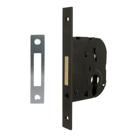 JPM – Coffre pêne dormant 50mm – Serrure électrique noire – Entraxe 50mm – Protection renforcée contre effraction – Installation facile (1/7)