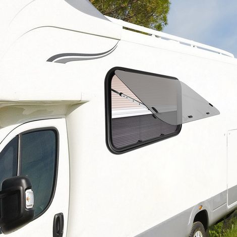 YISSALE - Bouclier de ventilation pliable pour caravanes et camping-cars avec grillage à insectes, 900 mm x 550 mm (1/5)