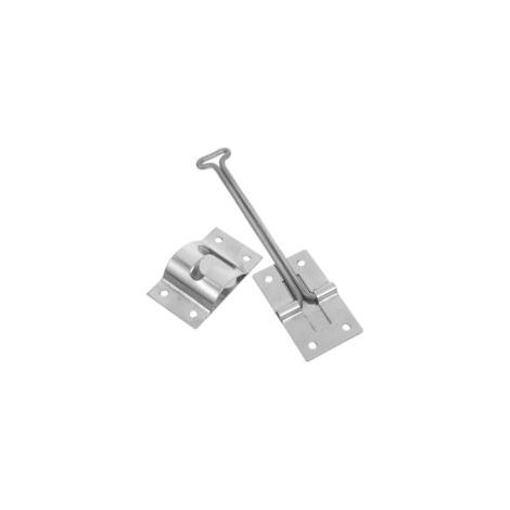 Pestillo de puerta de remolque de acero inoxidable de 6 pulgadas, resistente al viento, soporte de acero inoxidable de alta resistencia, montaje seguro para autocaravanas y vehículos utilitarios, kit 