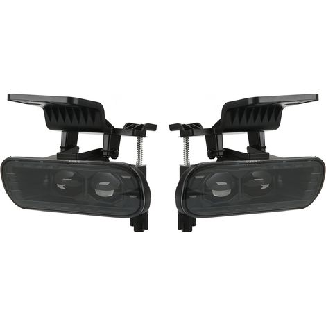 Phares antibrouillard à LED avec ampoules, lentille en polycarbonate, étanches IP67, alimentation CC 10-24 V, de remplacement pour Chevy Silverado 1500 1999-2002 (1/5)