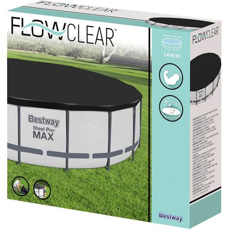 Maison Exclusive - Flowclear Fast Set Poolabdeckung 555 cm (1/3)