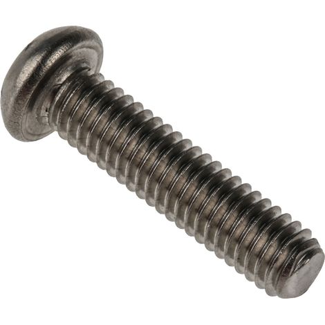Vis de sécurité inviolable, M6 x 25mm, tête Bouton, en Acier Inoxydable A2 304 ( Prix pour Sachet de 50 ) (1/3)