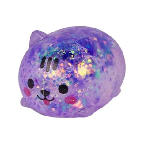 Jouet à pince Mini Glitter Chien KAESI Soulagement du stress Jouet sensoriel Boule à sucre pour chien doux à montée lente Jouet anti-stress (Couleur aléatoire 1 pc) Purple (1/5)