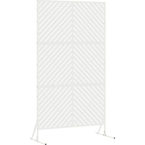Maison Exclusive - Sichtschutz Weiß 100 x 50 x 180 cm Stahl