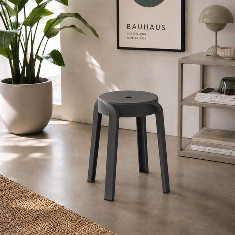 Hocker Grau 45m stapelbar-LF7000070-grau (1/4)