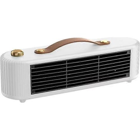 Petit chauffage appoint énergie efficient intérieur électrique avec rapide chauffant ideal pour tabletop fireplace blanc (1/5)