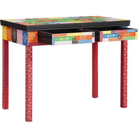 Schreibtisch Braun 100 x 50 x 75 cm Massivholz Mango vidaXL (1/5)