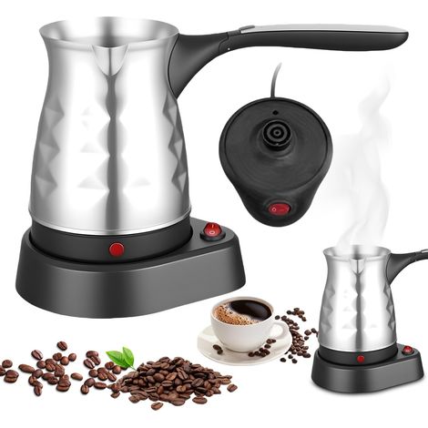 Cafetière turque électrique: machine à café turque, cafetière moka, 500 ml, poignée pliante, cafetière à expresso de camping, cafetière turque élégante (1/5)