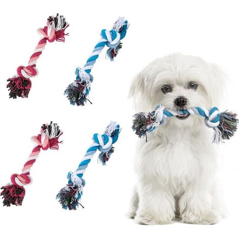 Jouets pour chiens, laisses pour chiens, jouets à mâcher pour chiots, jouets en corde tressée, adaptés aux petits chiens. (1/5)