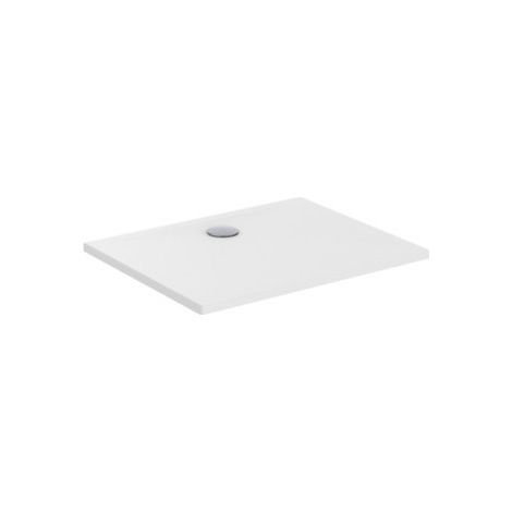 Receveur de Douche 100x80cm Rectangulaire PORCHER Okyris en Acrylique Sans Bonde Blanc - P1045YK (1/2)