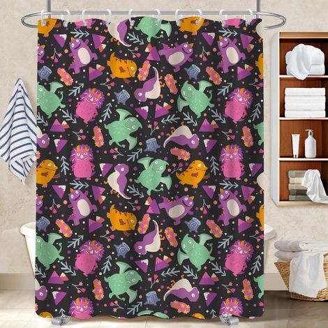 Rideau de douche en polyester 180x180 Évasion rideau séchage rapide pour créer une ambiance spa (1/5)
