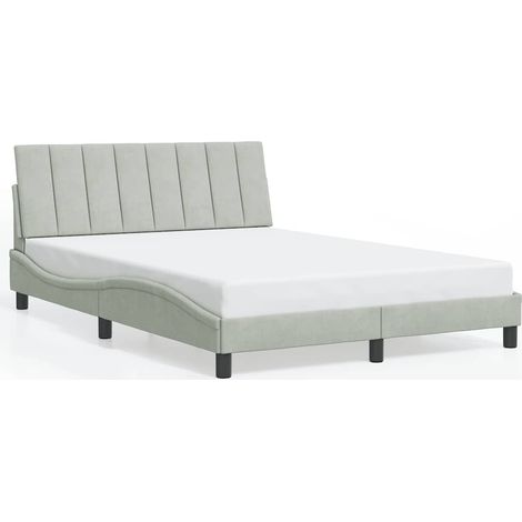 Maison Exclusive - Estructura de cama sin colchón Hanko gris clar (1/5)