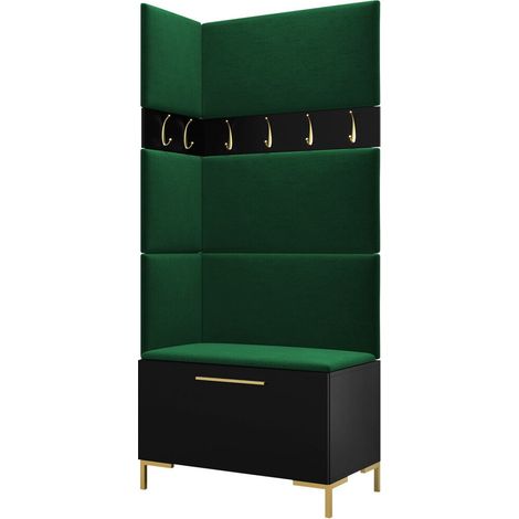 Conjunto para recibidor Nomal IV, Manila 35, 196x84x46cm, Aglomerado laminado, Tapiz, Montada en la pared, Colocada (1/5)