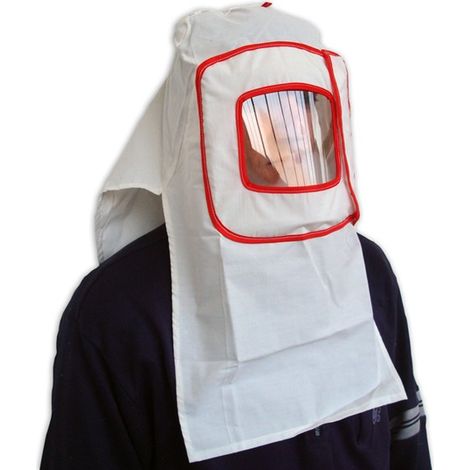 Maschera protettiva SOGI MAS-SP per sabbiatrici da esterno - con visiera trasparente intercambiabile - in tessuto (1/3)