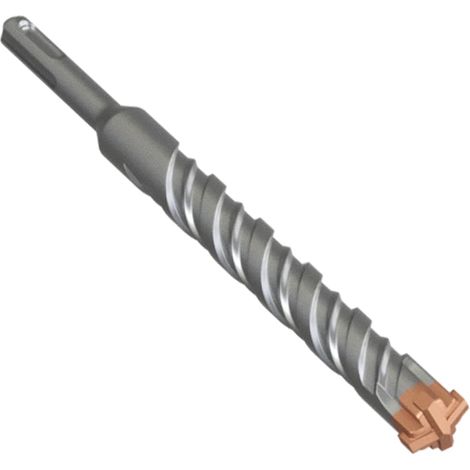 Foret à béton SDS Plus 20 x 210 mm avec 4 tranchants en carbure - Foret à béton pour pierre, béton, bois, brique et carrelage (1/5)