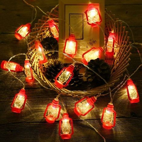 Mini guirlandes lumineuses au kérosène avec 20 LED,3 m,2 modes,à piles,éclairage pour la maison,mariage,fête,anniversaire,famille,école,fête,décoration,blanc chaud (1/5)