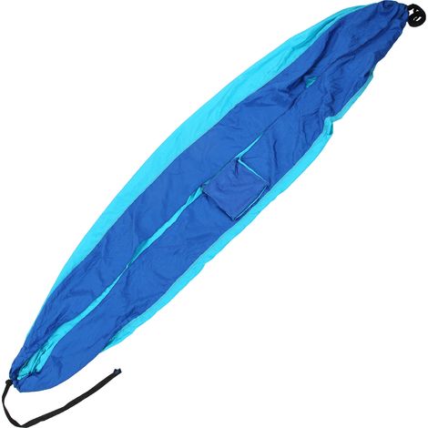 Hamac multifonctionnel 2 personnes en nylon pour le camping en extérieur, avec crochets pour attaches à arbre (1/5)