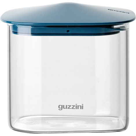 GUZZINI Barattolo Rettangolare Fresh & Style 1.300 Ml Vetro Tappo Blu