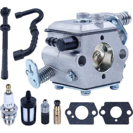Carburateur Adefol pour tronçonneuses Stihl MS180 017 018 MS170, remplace C1Q-S57A 1130-120-0603, kit de réglage avec pompe à huile et durite de carburant (1/5)