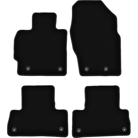 Schwarze Velours-Fußmatten für Mazda CX-7 SUV (2009-2012) (1/5)