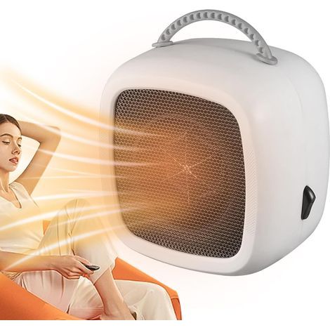 Mini Desk Heater - PTC Ceramic Fast Heating Space Heaters,Quiet and Energy Saving Portable Tabletop Heaters for Bedroom, Office Use