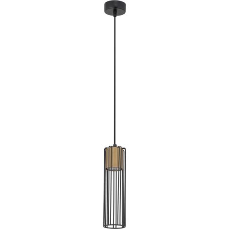 Lampada a sospensione industriale nero oro Fobia GU10 Sigma (1/4)