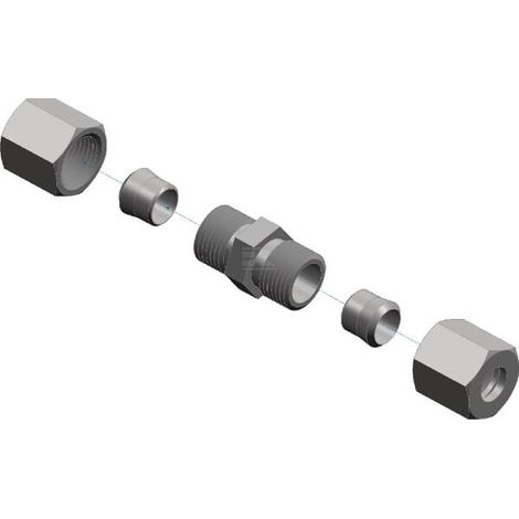 Kupplung 2x6mm EVERS 993018