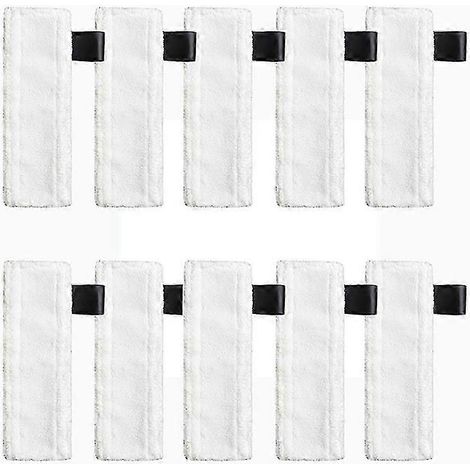 AURA Lot de 10 lingettes de rechange en microfibre pour nettoyeur vapeur Easyfix SC2 SC3 SC4 SC5 (1/5)