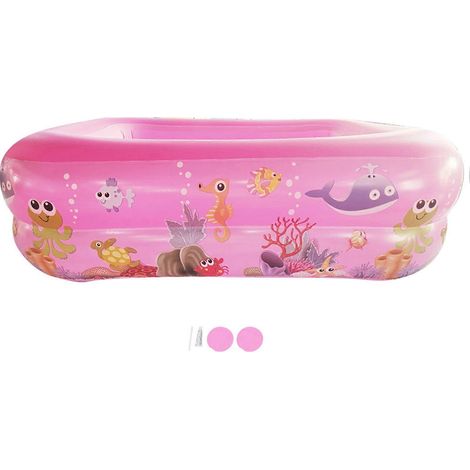 Piscine gonflable géante pour enfants et adultes, bassin familial cartoon à usage domestique, détente et loisirs en jardin, modèle oversize pour bébé et toute la famille (1/5)