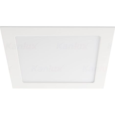 Plafonnier LED carré Kanlux KATRO 24W 3000K IP44 blanc (1/4)
