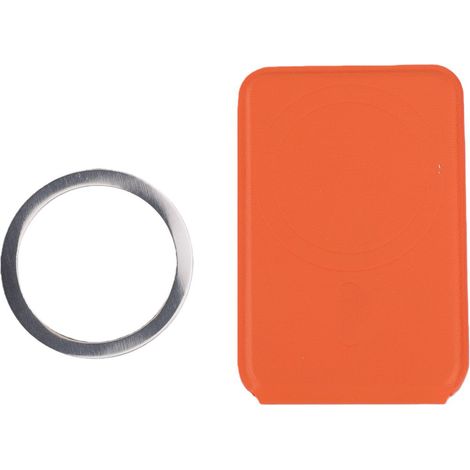 Faltbarer magnetischer Handyhalter aus PU-Leder, verstellbarer Ständer zum Ansehen von Videos und für Videoanrufe, orange (1/5)