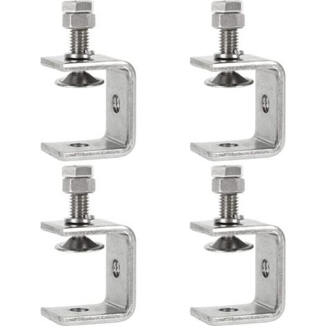 Pince Robuste Acier Inoxydable,4PCS Serre-Joints C,0-25mm Pince C Robuste,Pince Fixation Travail Bois,Tiger Clamp avec Large Mâchoire pour Travail Bois Bricolage, Soudage,l'Ébénisterie (1/4)