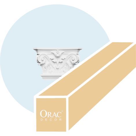 Carton complet de 8 chapiteaux K201 - 22,8x14,9x6,2cm - ORAC DECOR