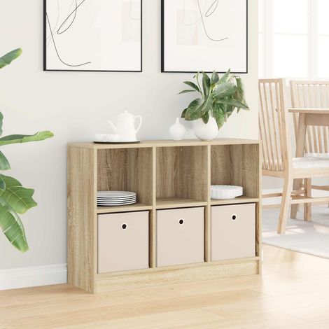 vidaXL Buffet avec tiroir Chêne Sonoma 88,5 x 27,5 x 63,5 cm (1/5)