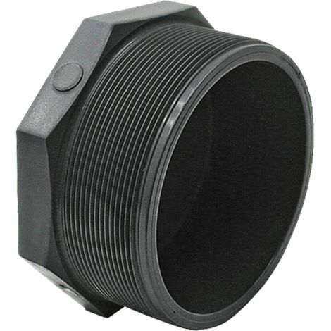 Tappo filettato in PVC-U da 1/2 pollice (27 mm) PN 16 bar per linea di irrigazione a goccia