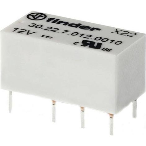 Finder 30.22.7.012.0020 Relais pour circuits imprimés 12 V/DC 2 A 2 inverseurs (RT) 1 pc(s) Q521003 (1/2)