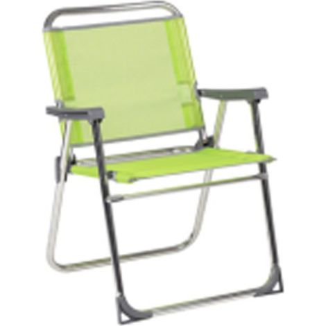 Sillon playa fijo seguridad respaldo bajo aluminio fibreline