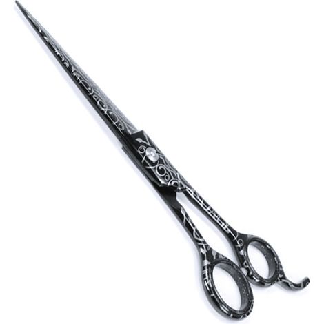 Professional forbice dritta nera per toelettatura 21,6 cm
