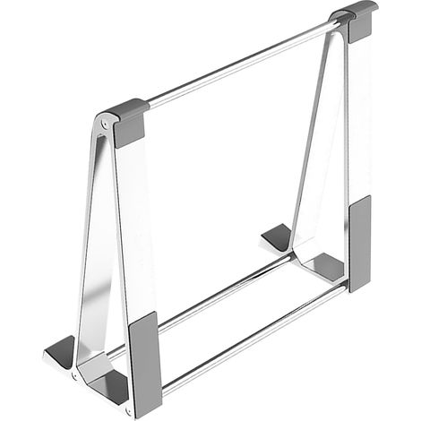 Support ordinateur portable en aluminium, design ergonomique, stable et antidérapant avec silicone, compatible PC et MacBook jusqu'à 17 pouces, argent, taille unique (1/5)